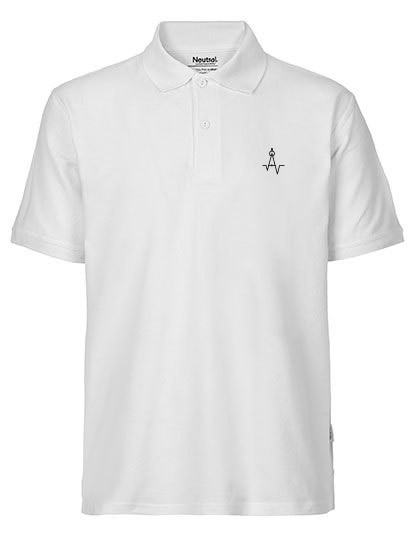 Herren Bio Piqué Polo mit edler Stickerei