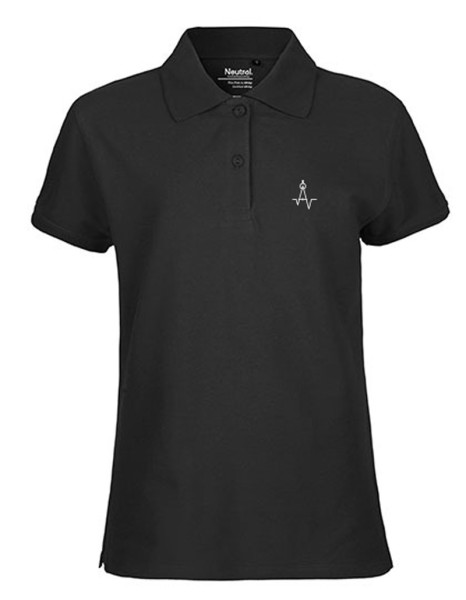 Damen Bio Piqué Polo mit edler Stickerei